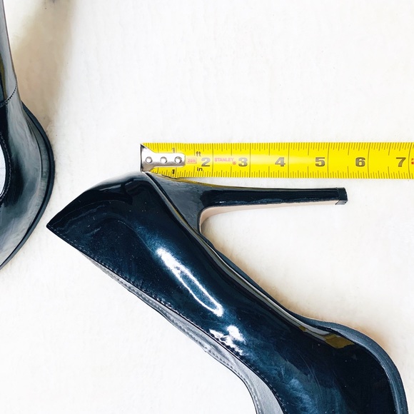 Madden Girl Black Tiarah Patent Leather Heel 9.5M - Picture 7 of 9